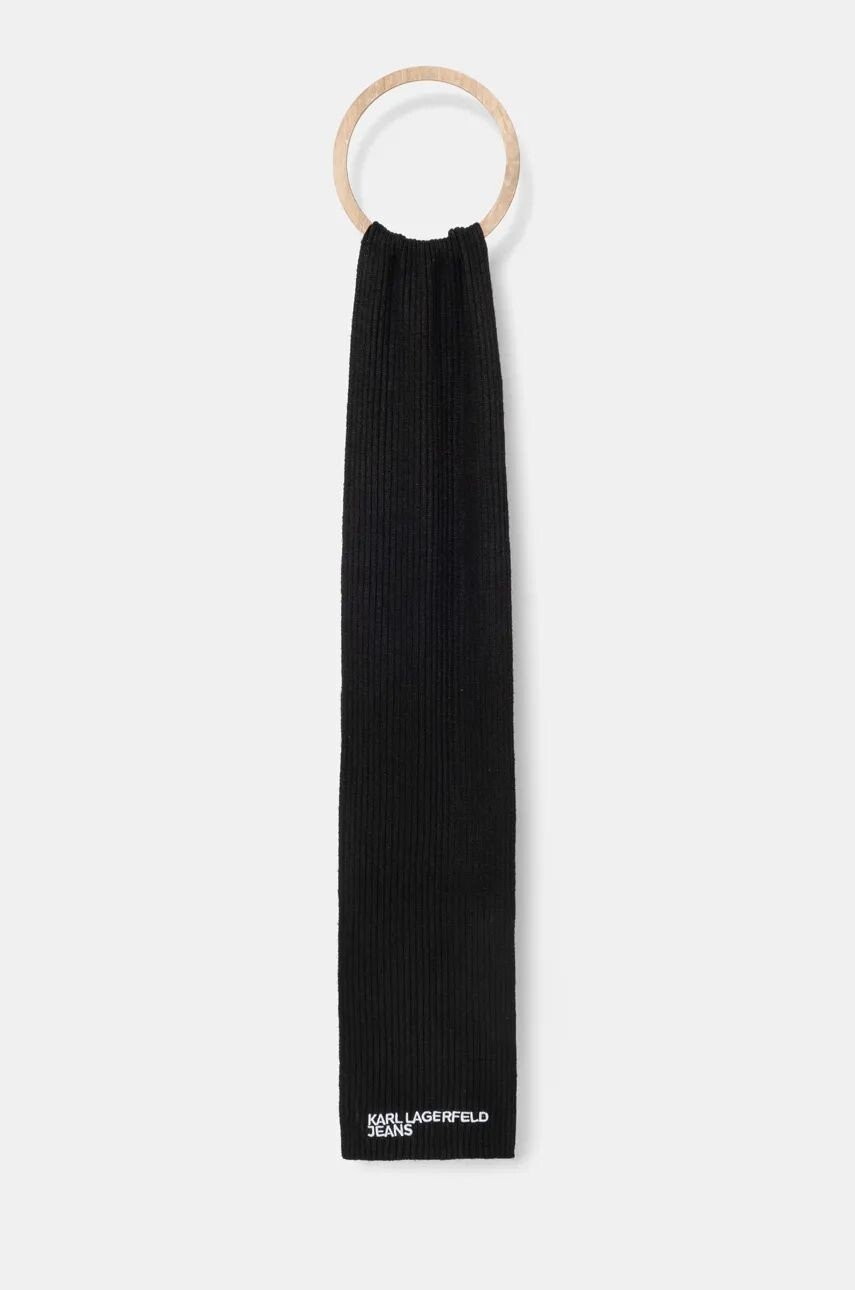 

Шарф Karl Lagerfeld Jeans с добавлением шерсти, черный
