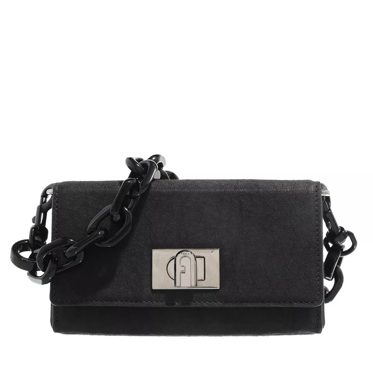 

Миниатюрная сумка через плечо bloombag nero Furla, черный
