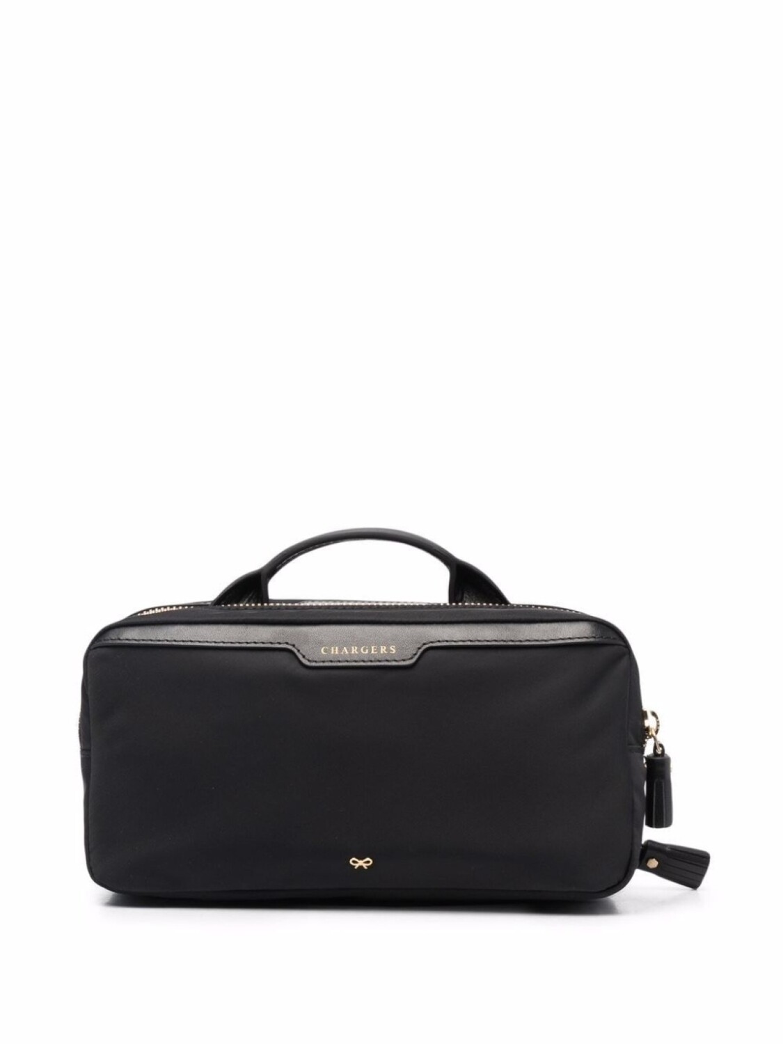 

Anya Hindmarch несессер с молниями и кисточкой, черный
