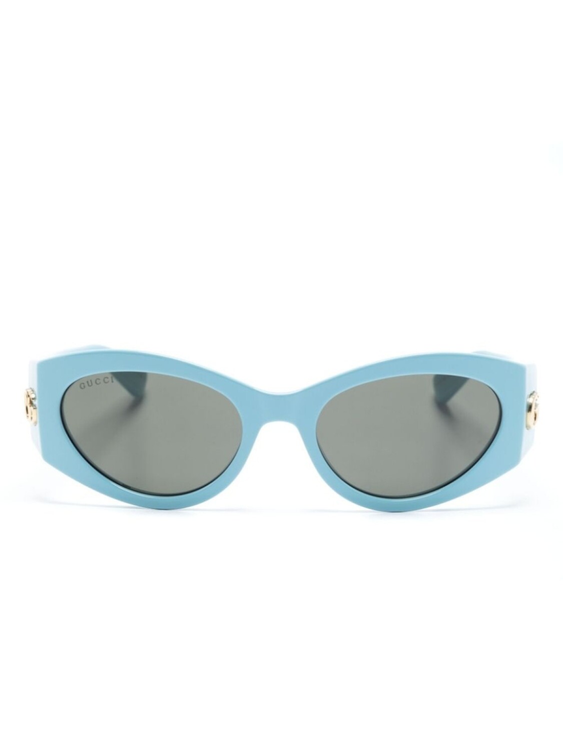 

Gucci Eyewear солнцезащитные очки с логотипом Double G, синий