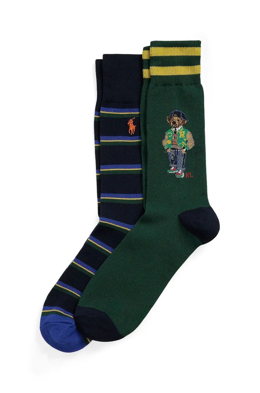 

Носки Polo Ralph Lauren, 2 пары, зеленый