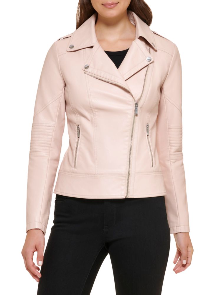 Куртка из искусственной кожи Guess, цвет Blush Pink