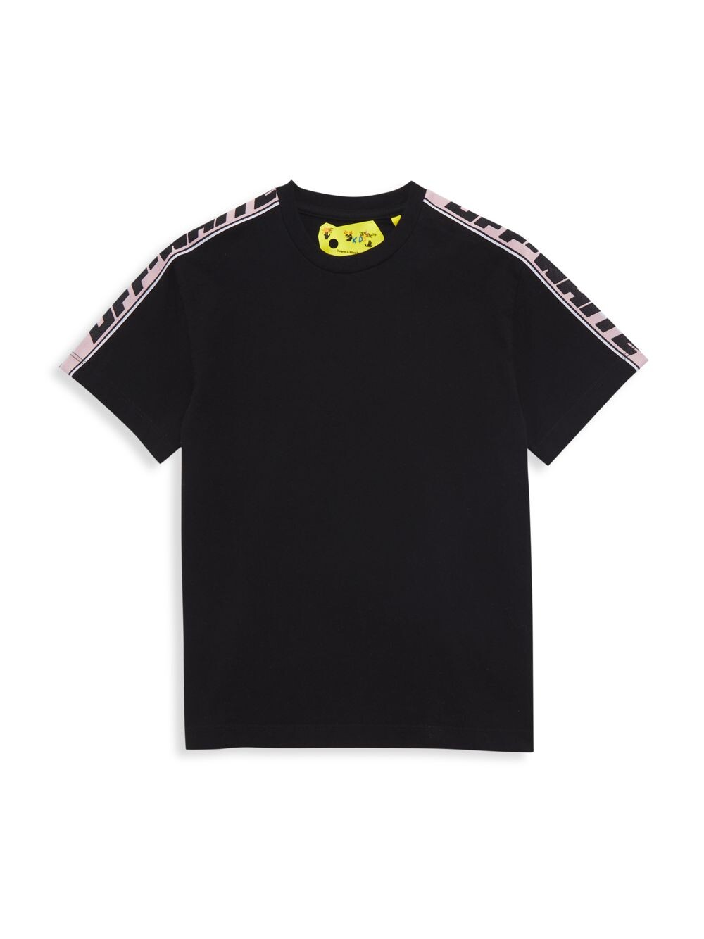 

Футболка с логотипом Little Girl's & Girl's Band Off-White, черный