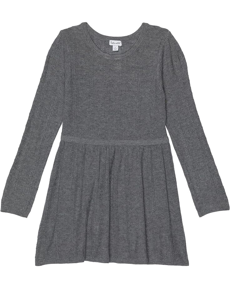 Платье Splendid Littles Lots of Love Pointelle Sweaterdress, угольный