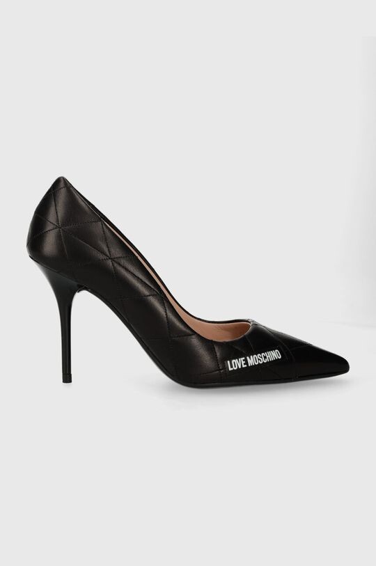 

Кожаные высокие каблуки Love Moschino, черный