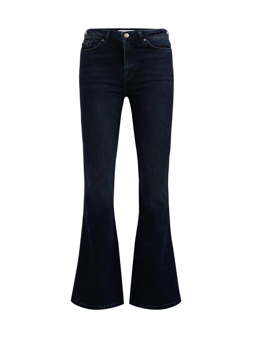 Расклешенные джинсы WE Fashion, темно-синий расклешенные джинсы we fashion темно синий