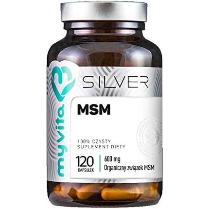 Myvita Silver Pure Msm 600 мг 120 капсул, Proness myvita органическое соединение серы 250 г proness