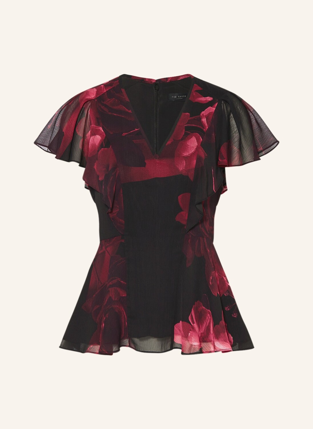 

Блуза топ TED BAKER BELAMAY, темно-синий