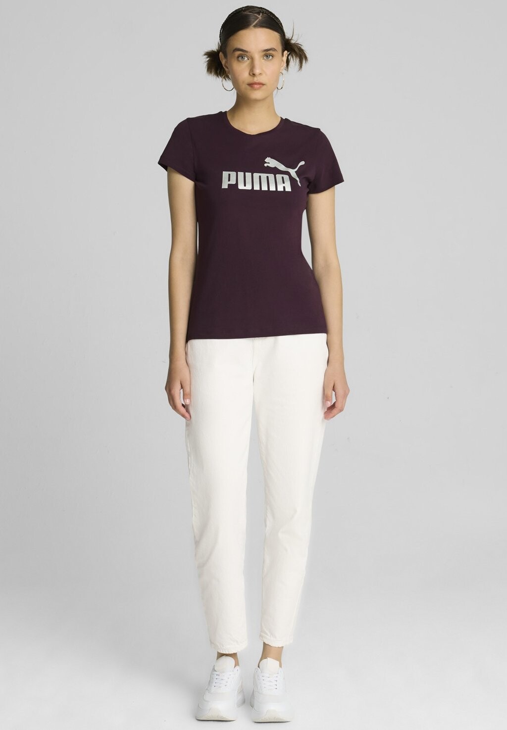 

Футболка с принтом METALLIC LOGO TEE Puma, фиолетовый