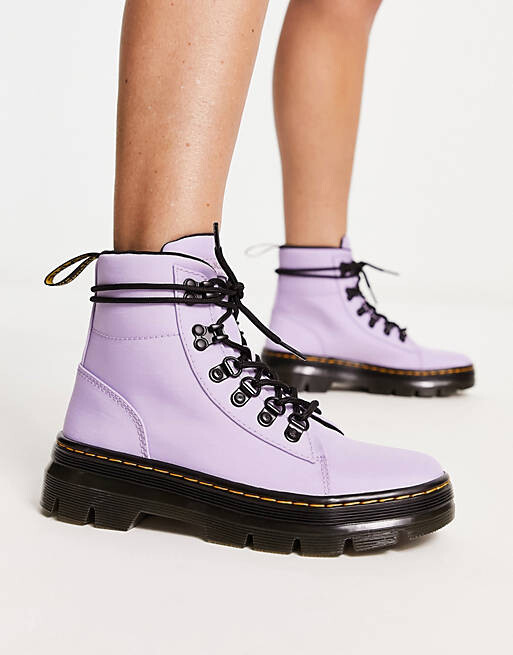 

Сиреневые нейлоновые ботинки Dr Martens Combs, Фиолетовый