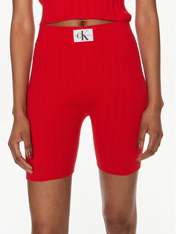 

Тканевые шорты узкого кроя Calvin Klein, красный
