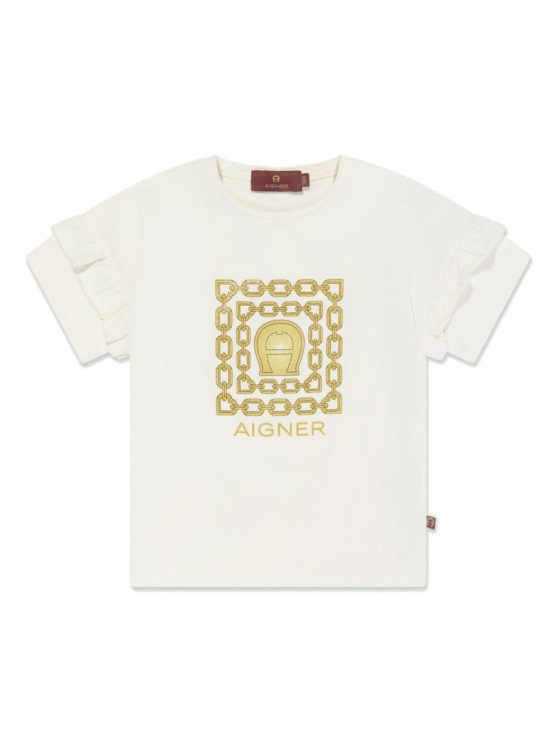 

Aigner Kids футболка с логотипом, серый