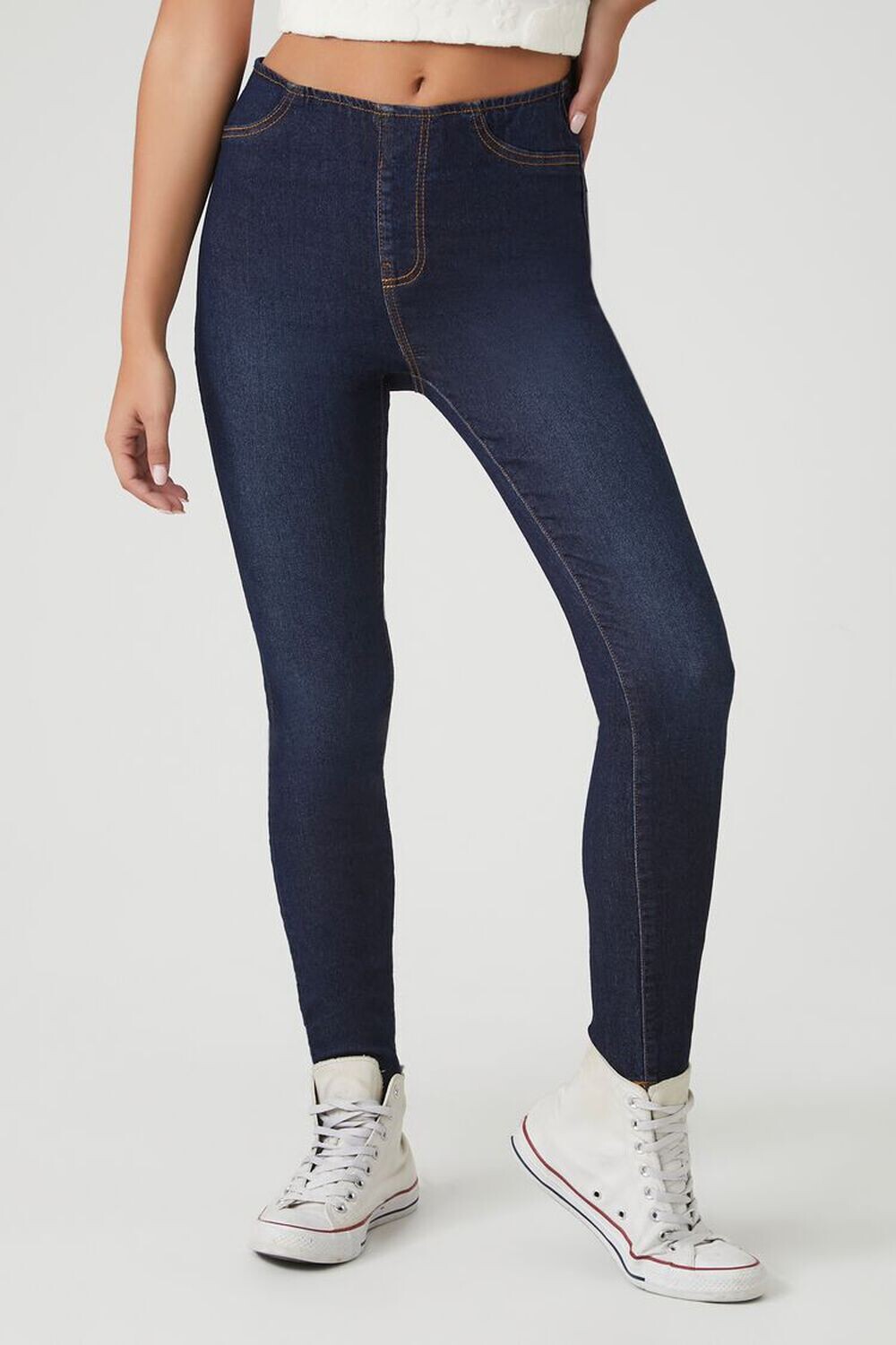 

Джинсы скинни из эластичного денима Forever 21, деним
