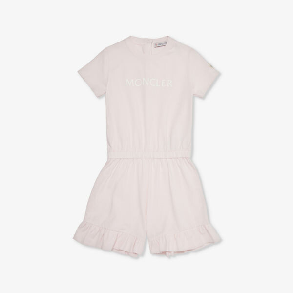 

Комбинезон big romper из эластичного хлопка для детей от 6 месяцев до 2 лет Moncler, розовый