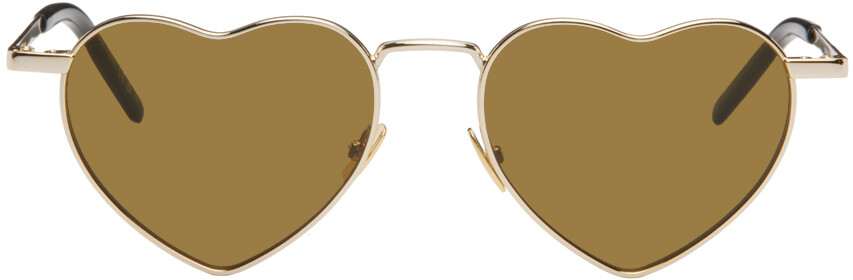 

Золотые солнцезащитные очки SL 301 Loulou Saint Laurent