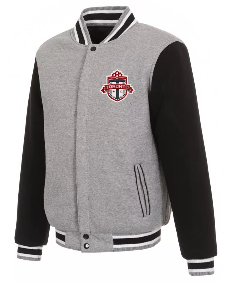 Черная двусторонняя флисовая куртка Jh Design Toronto FC фото