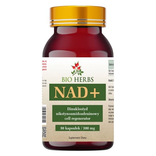 

Bio Herbs, Биологически активная добавка НАД+ никотинамидадениндинуклеотид, регенератор клеток, 300 мг, 30 капсул.