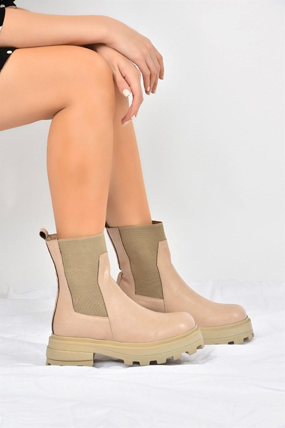 

L9960505 Светло-коричневые женские ботинки Fox Shoes, Коричневый