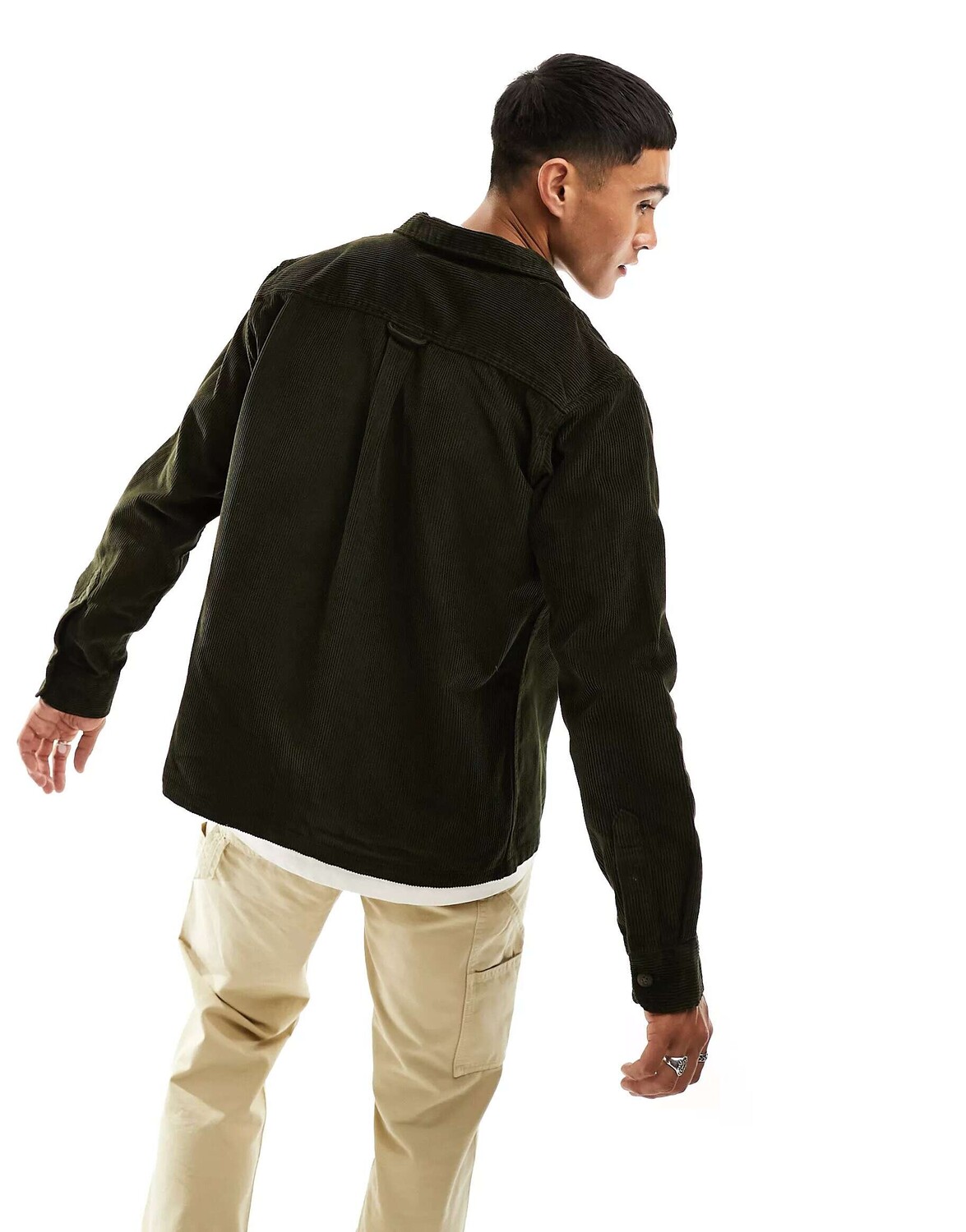 

Зеленая вельветовая рубашка Jack & Jones Essentials