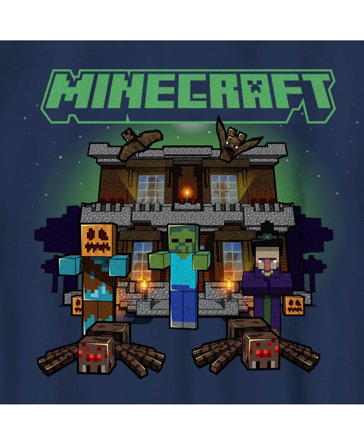 Детская футболка Minecraft Halloween Creeper «Дом с привидениями» для  мальчиков Microsoft – заказать с доставкой из-за рубежа через онлайн-сервис  «CDEK.Shopping»