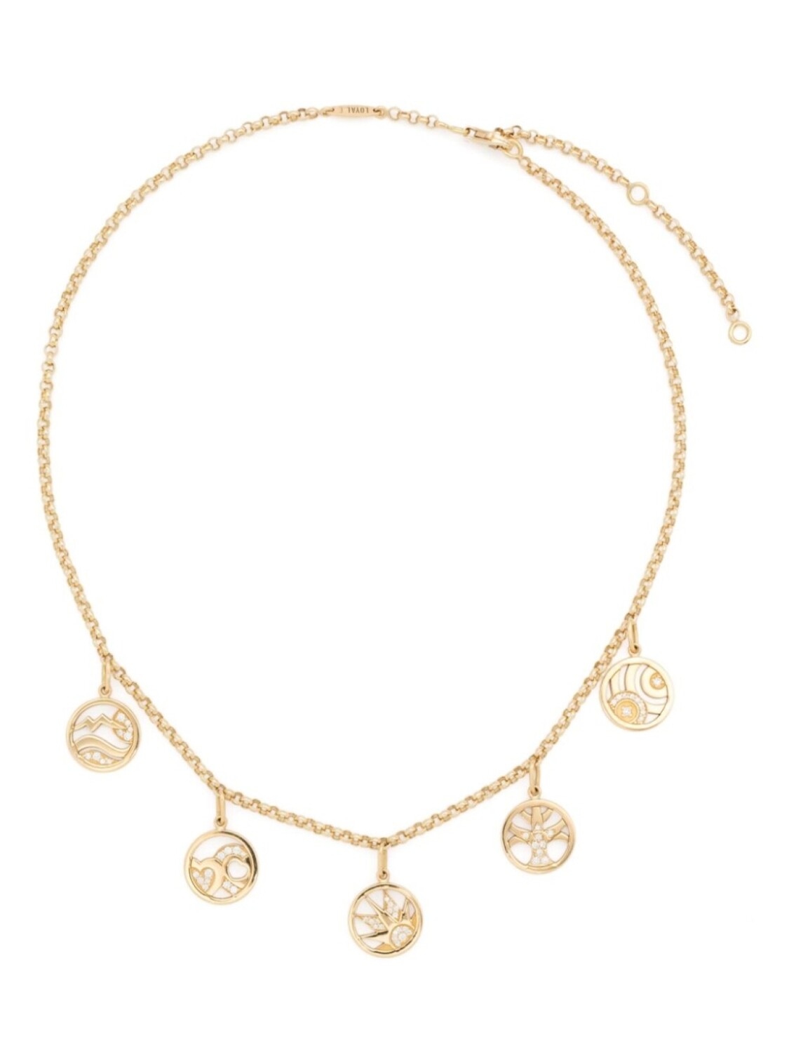 

Ожерелье Soul Charms из переработанного золота 18 карат Loyal.e Paris, золотой