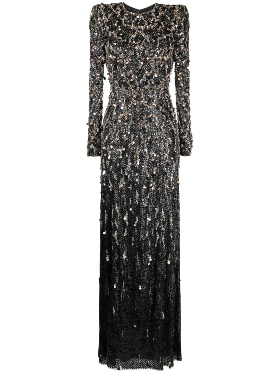

Jenny Packham платье Aurora с пайетками, черный
