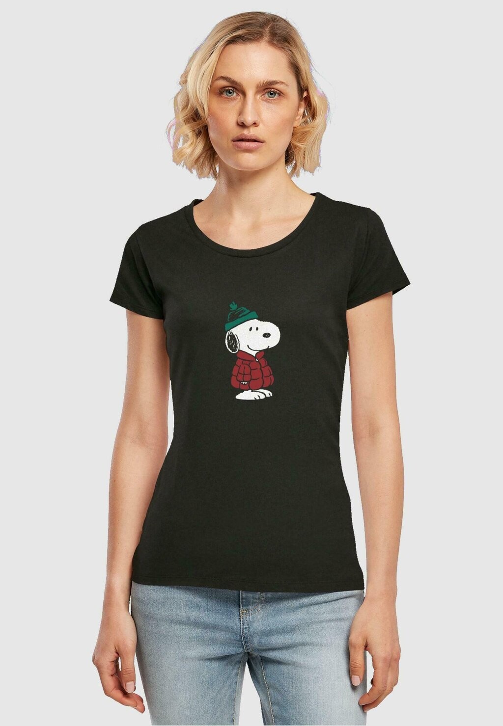 

Футболка с принтом PEANUTS SNOOPY DRESSED UP Merchcode, цвет black