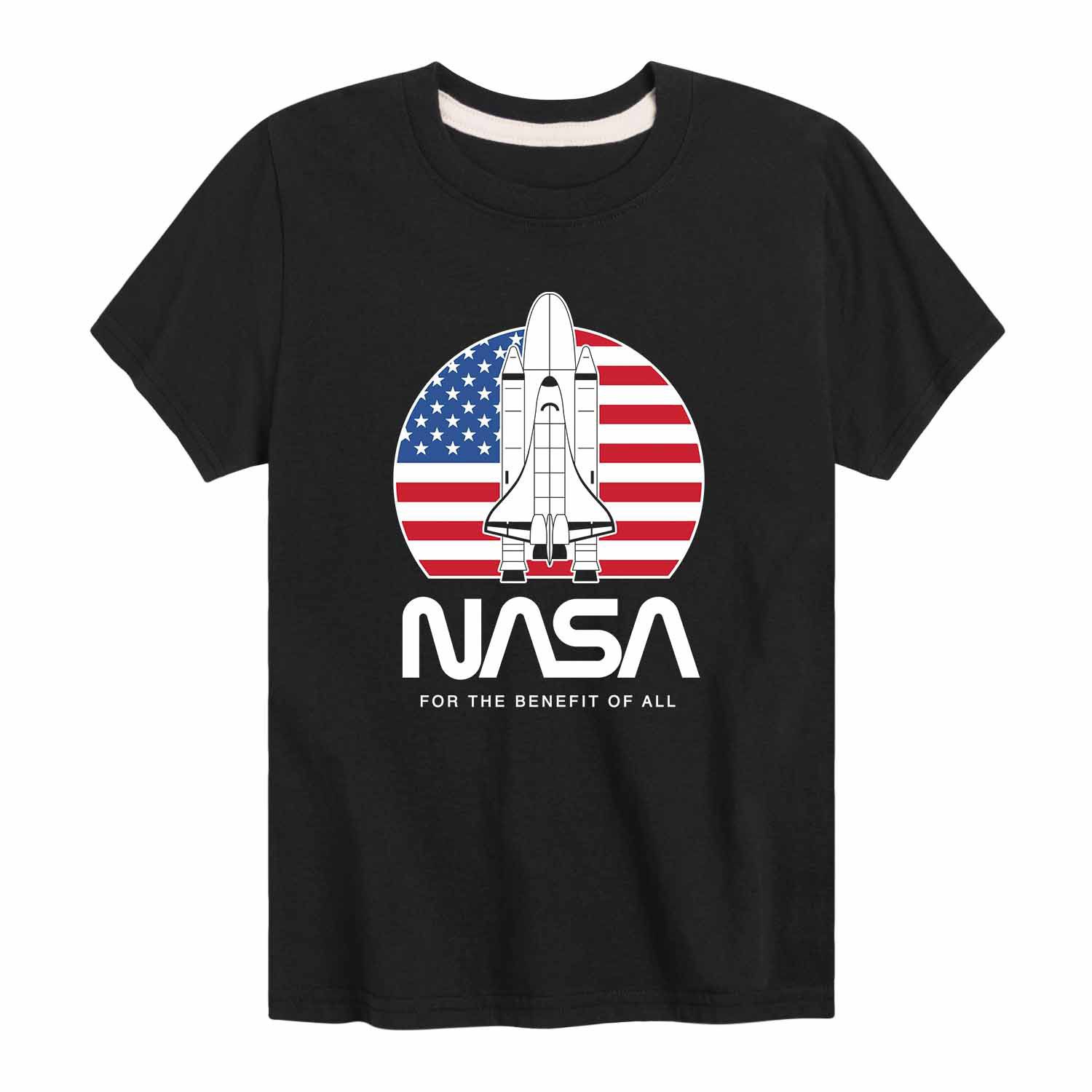 цена Футболка НАСА с флагом США для мальчиков 8–20 лет с графическим рисунком NASA