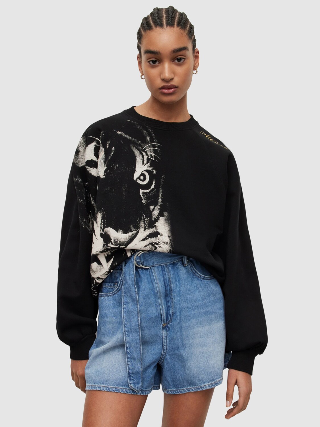 

Толстовка AllSaints Turin Cygni, черная, Черный