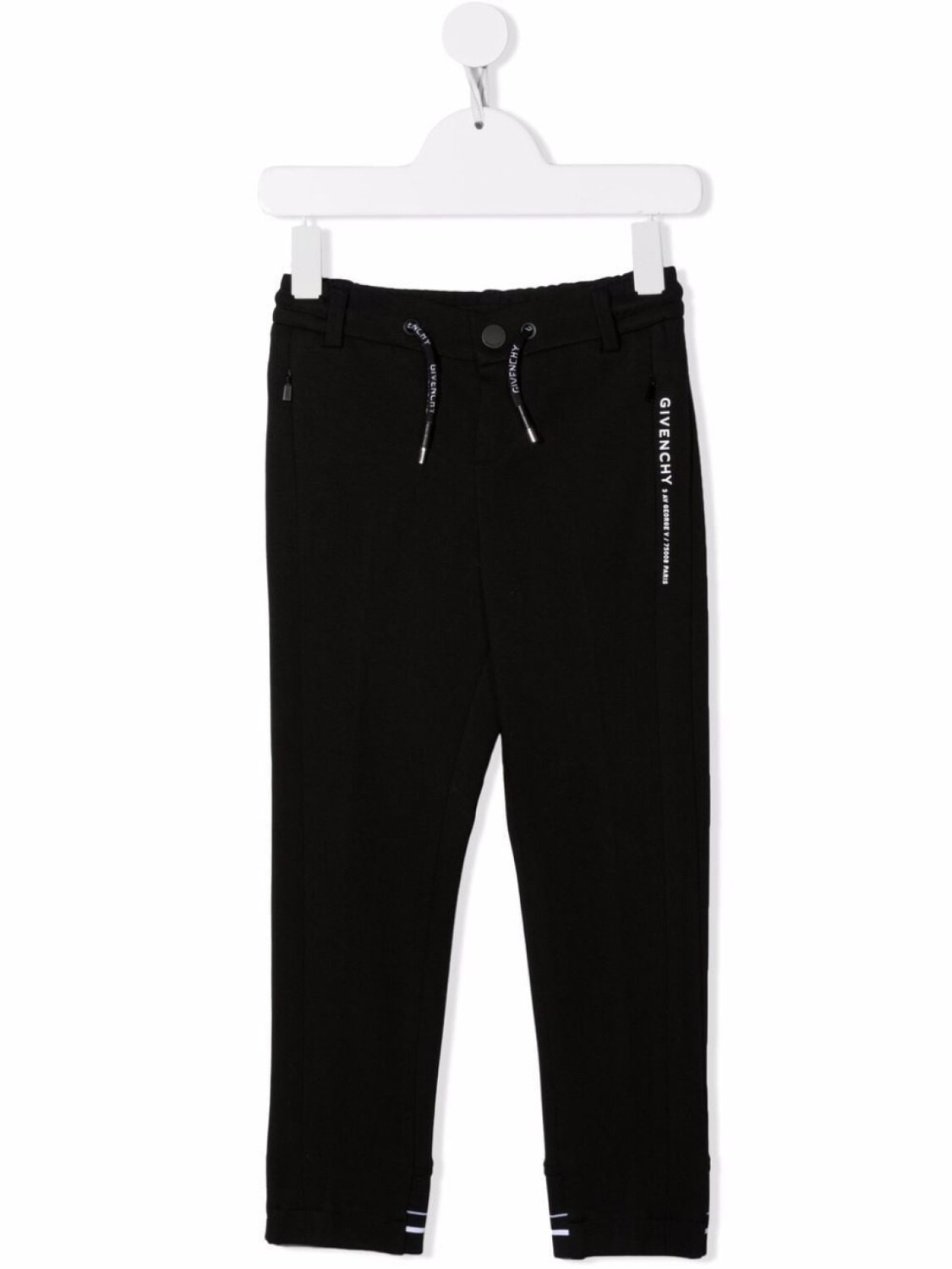 

Givenchy Kids спортивные брюки строгого кроя, черный