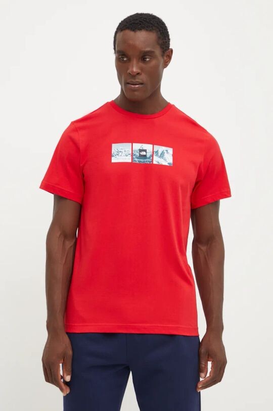 

Футболка Expedition System из хлопка The North Face, красный