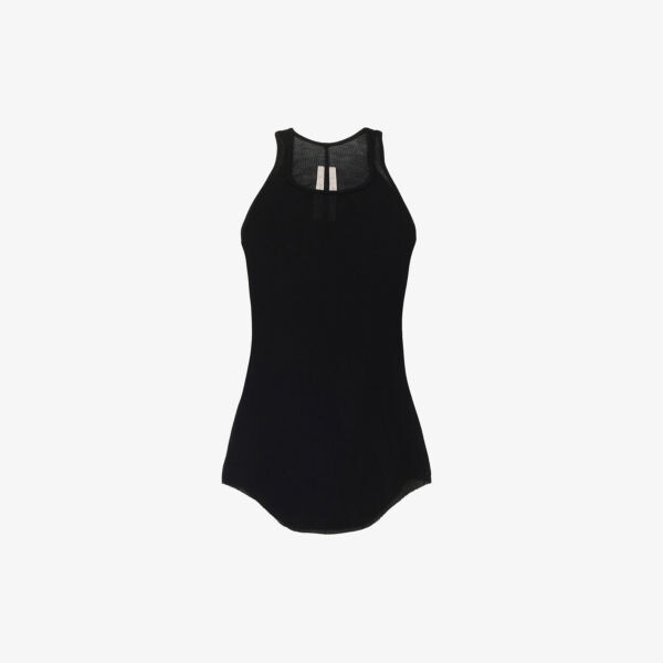 

Базовый тканый жилет в рубчик Rick Owens, черный