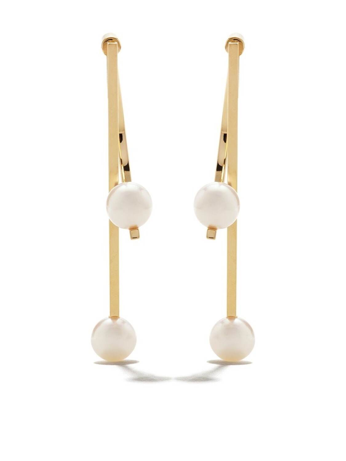 

Серьги Kinetic Akoya из желтого золота с жемчугом TASAKI, золотой