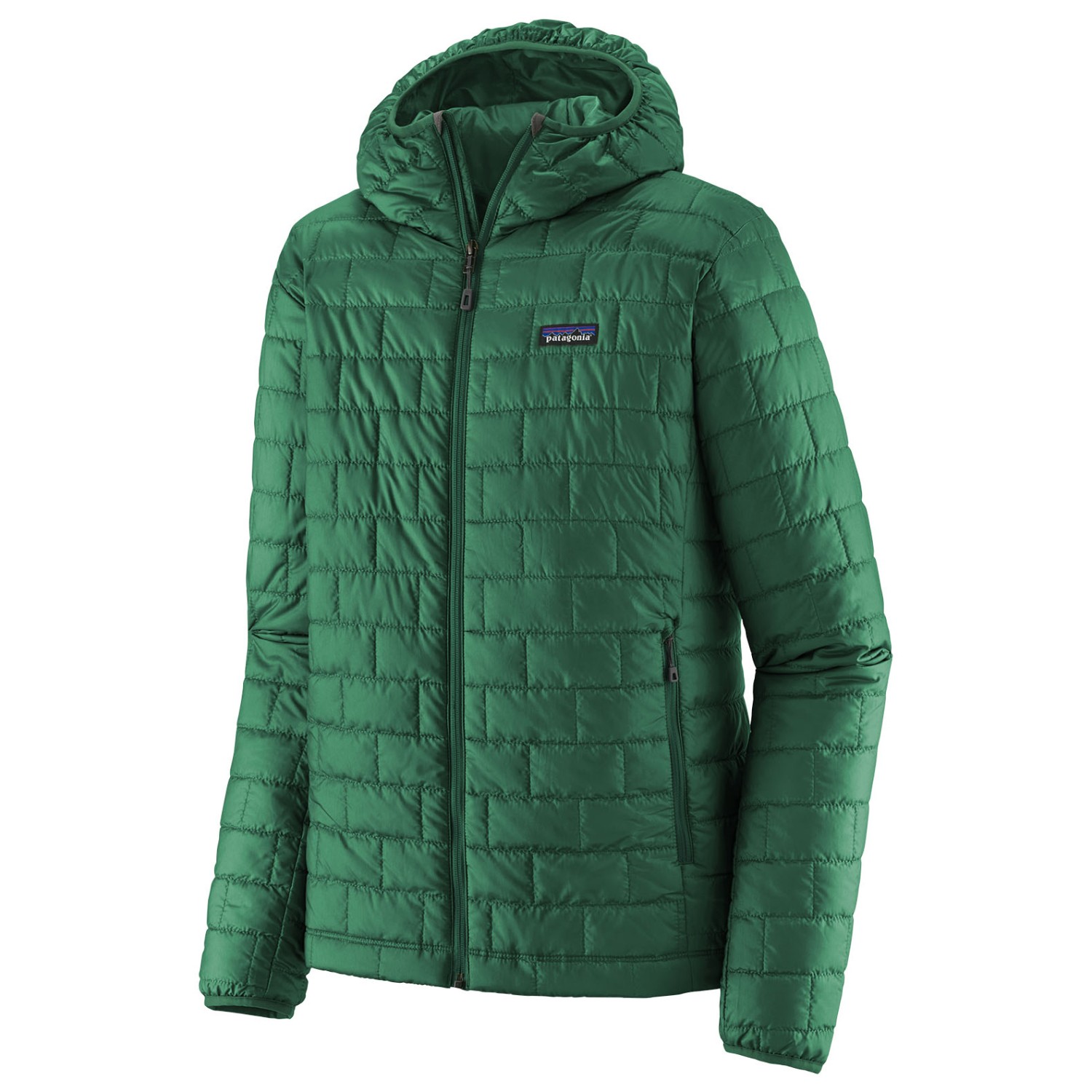 Куртка из синтетического волокна Patagonia Nano Puff Hoody, цвет Conifer Green куртка patagonia quilted puff цвет planet pink