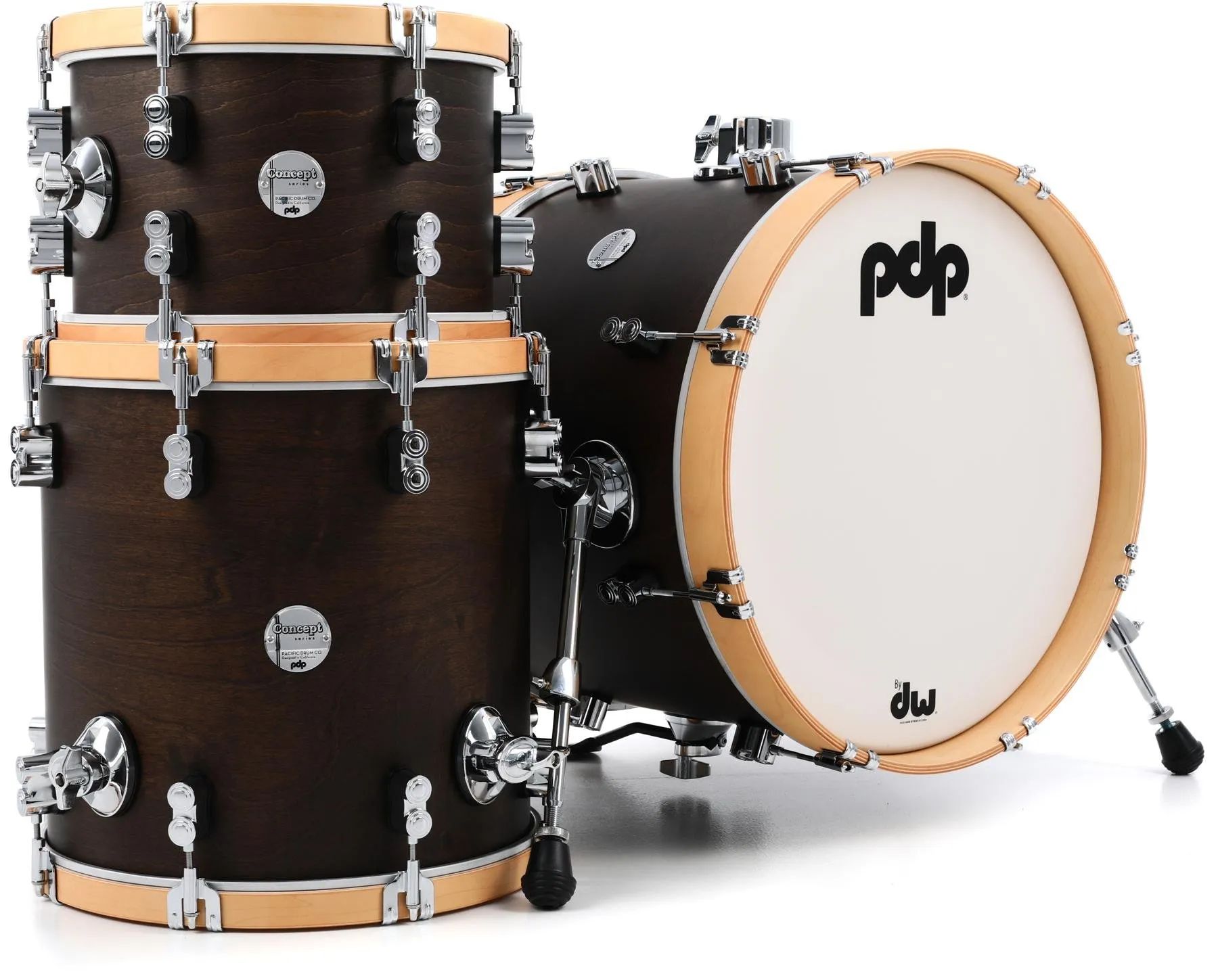 

PDP Concept Maple Classic Bop — набор из 3 предметов из ракушки — орех с натуральными обручами