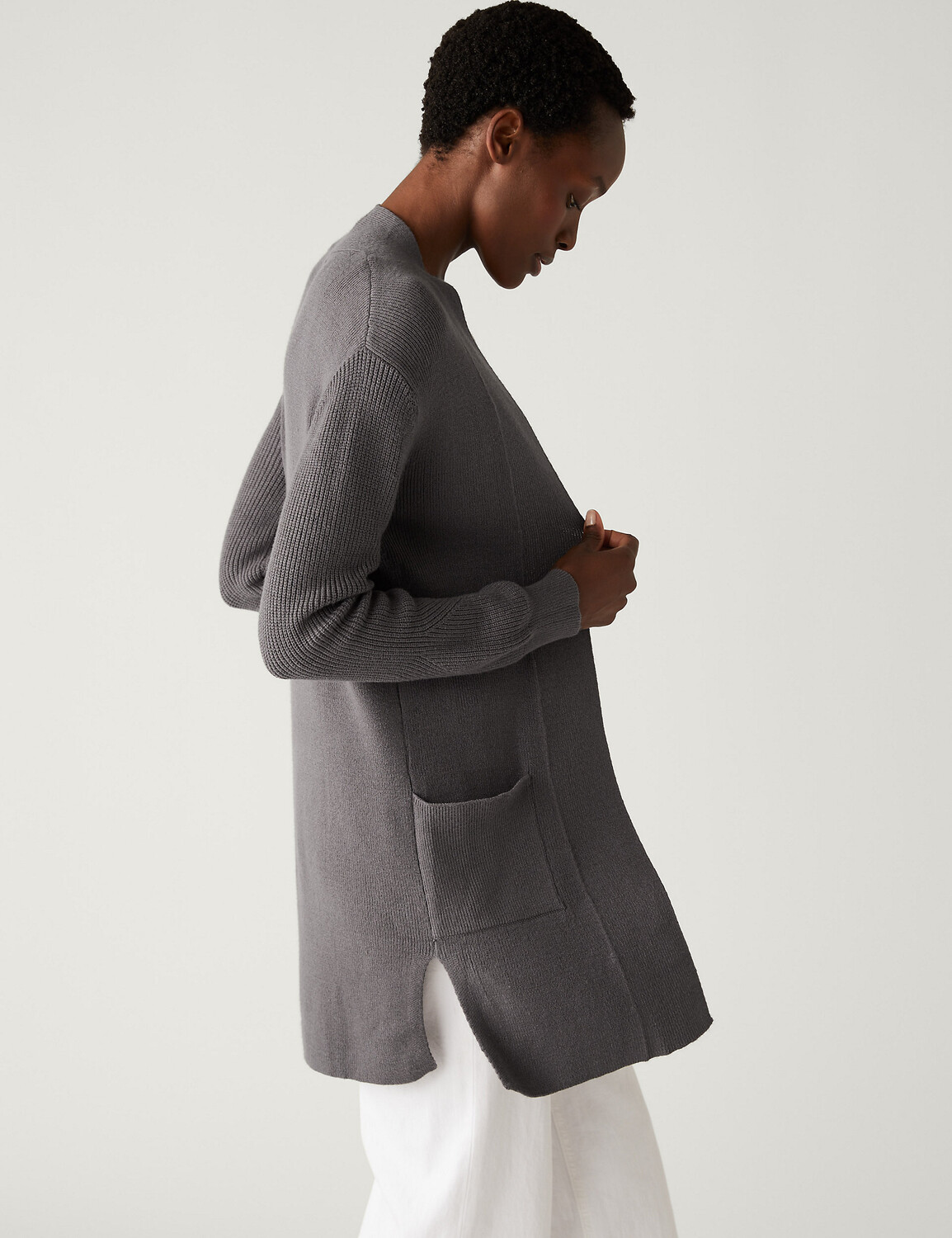 

Длинный вязаный кардиган Soft Touch Marks & Spencer