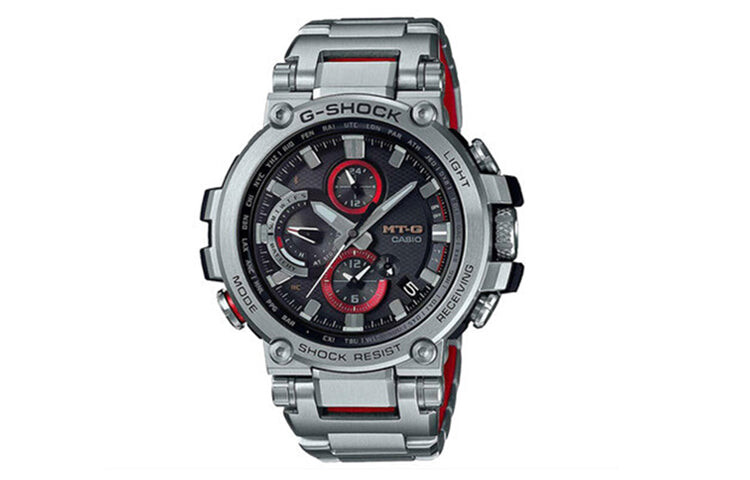 

Часы Casio G-Shock MT-G MTGB1000D-1A, серый/красный