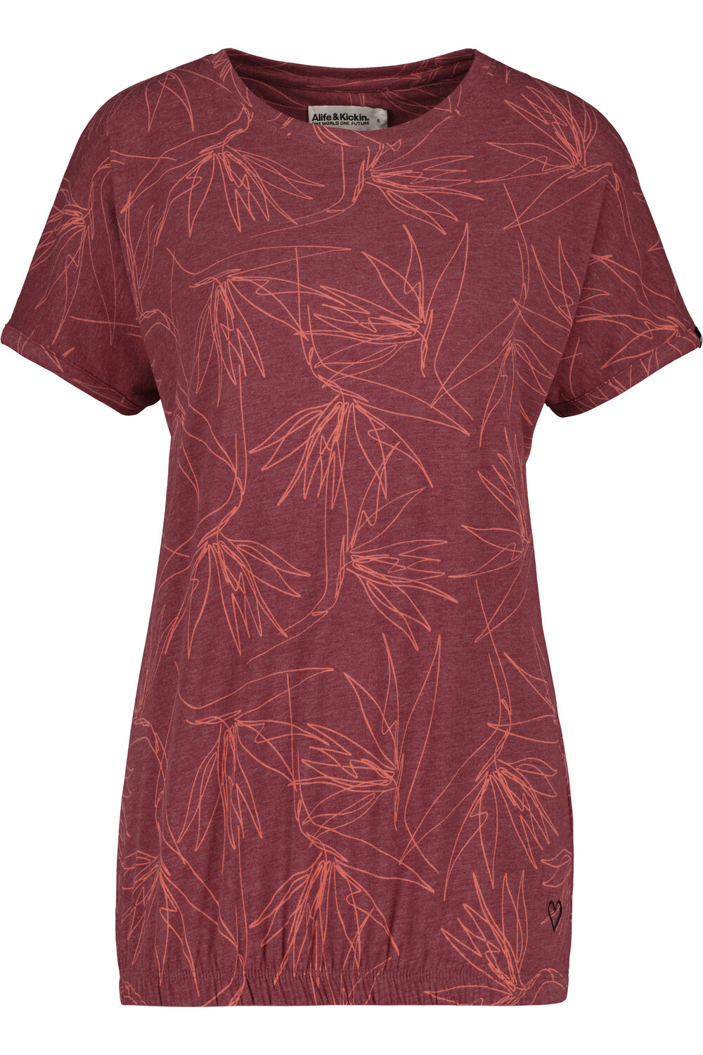

Футболка alife and kickin SunAK B, цвет cranberry juice melange