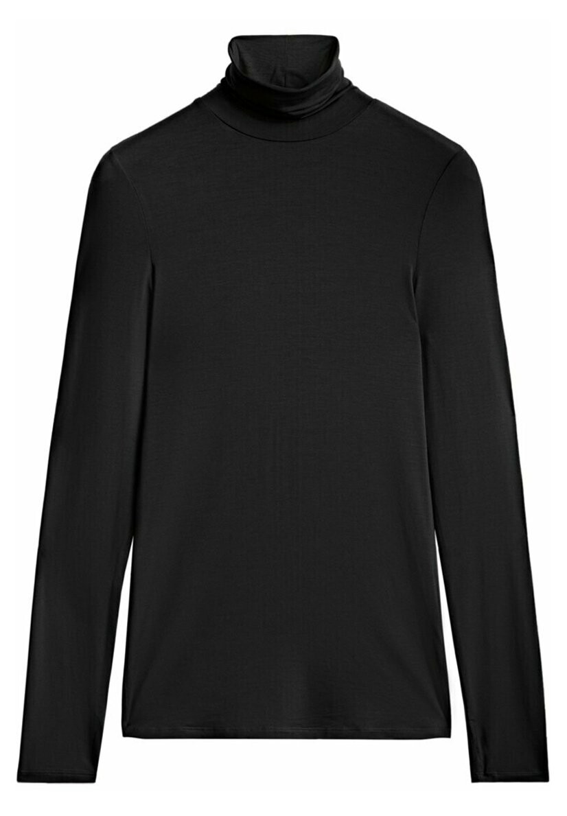 

Топ с длинными рукавами Massimo Dutti, черный