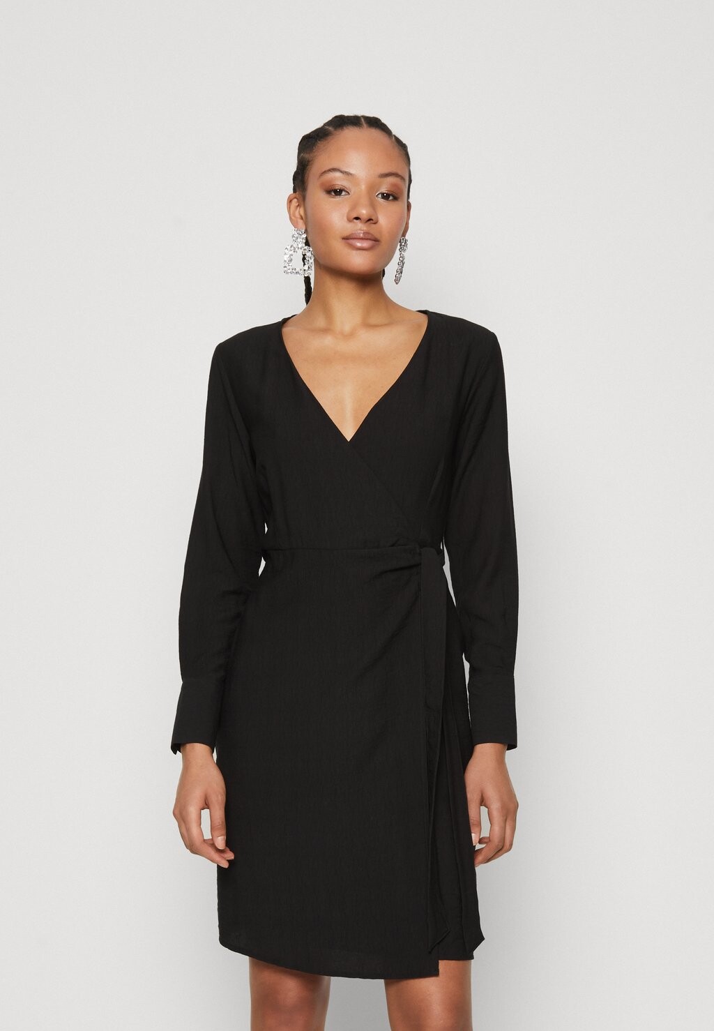 

Дневное платье JDYSILAS WRAP DRESS, цвет black
