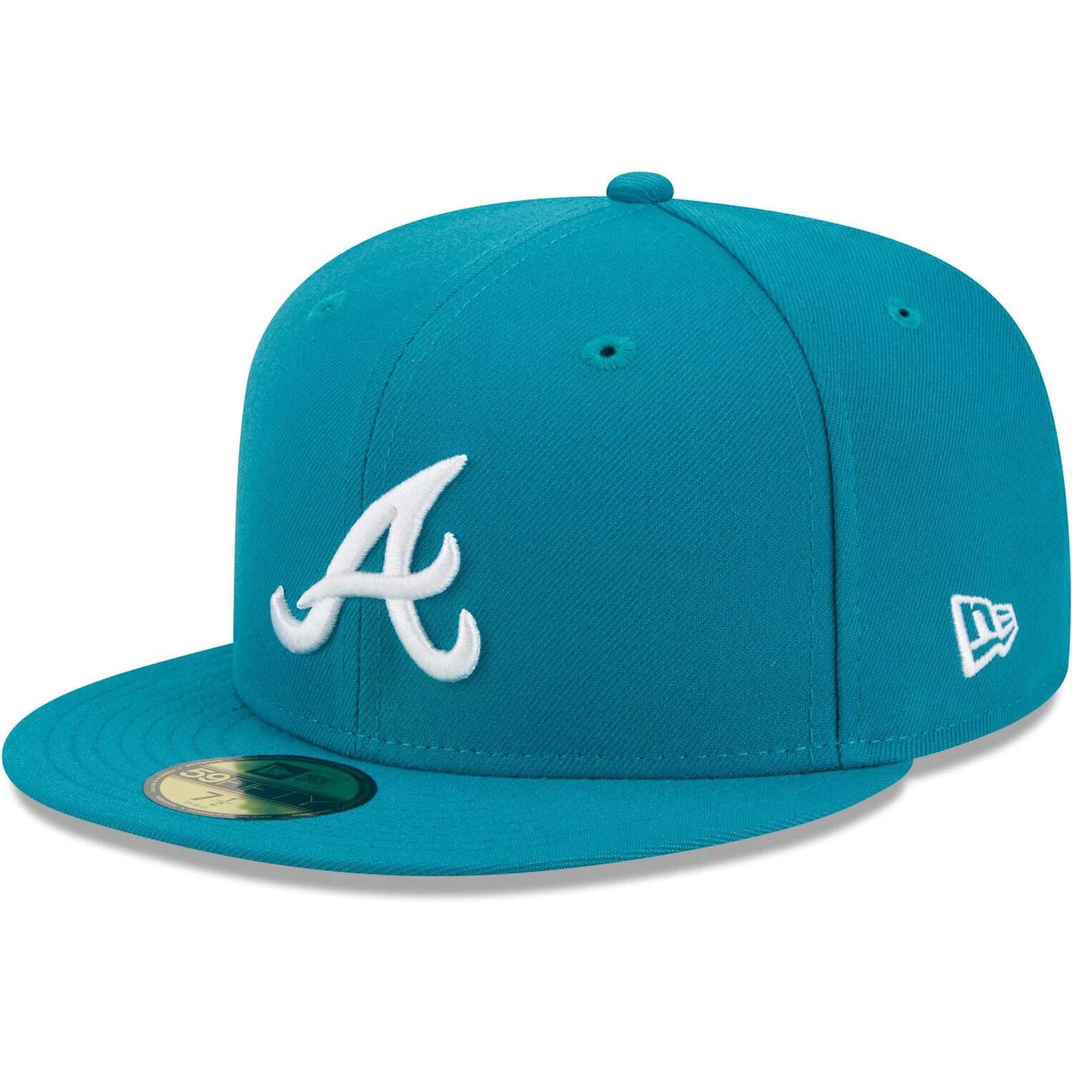 

Мужская приталенная шляпа New Era Turquoise Atlanta Braves 59FIFTY