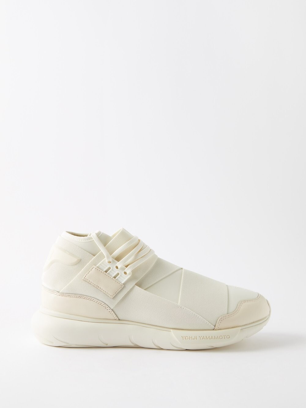 

Кроссовки qasa из сетки и кожи Y-3, белый
