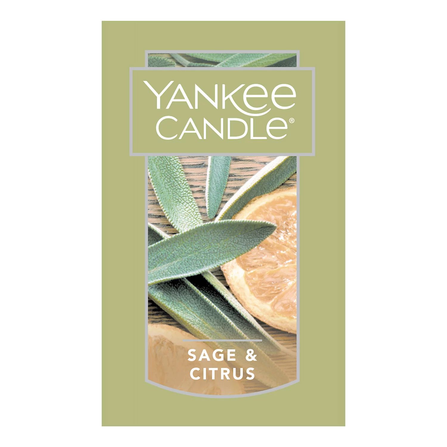 Yankee Candle Sage & Citrus, 22 унции. Большая Свеча Банка