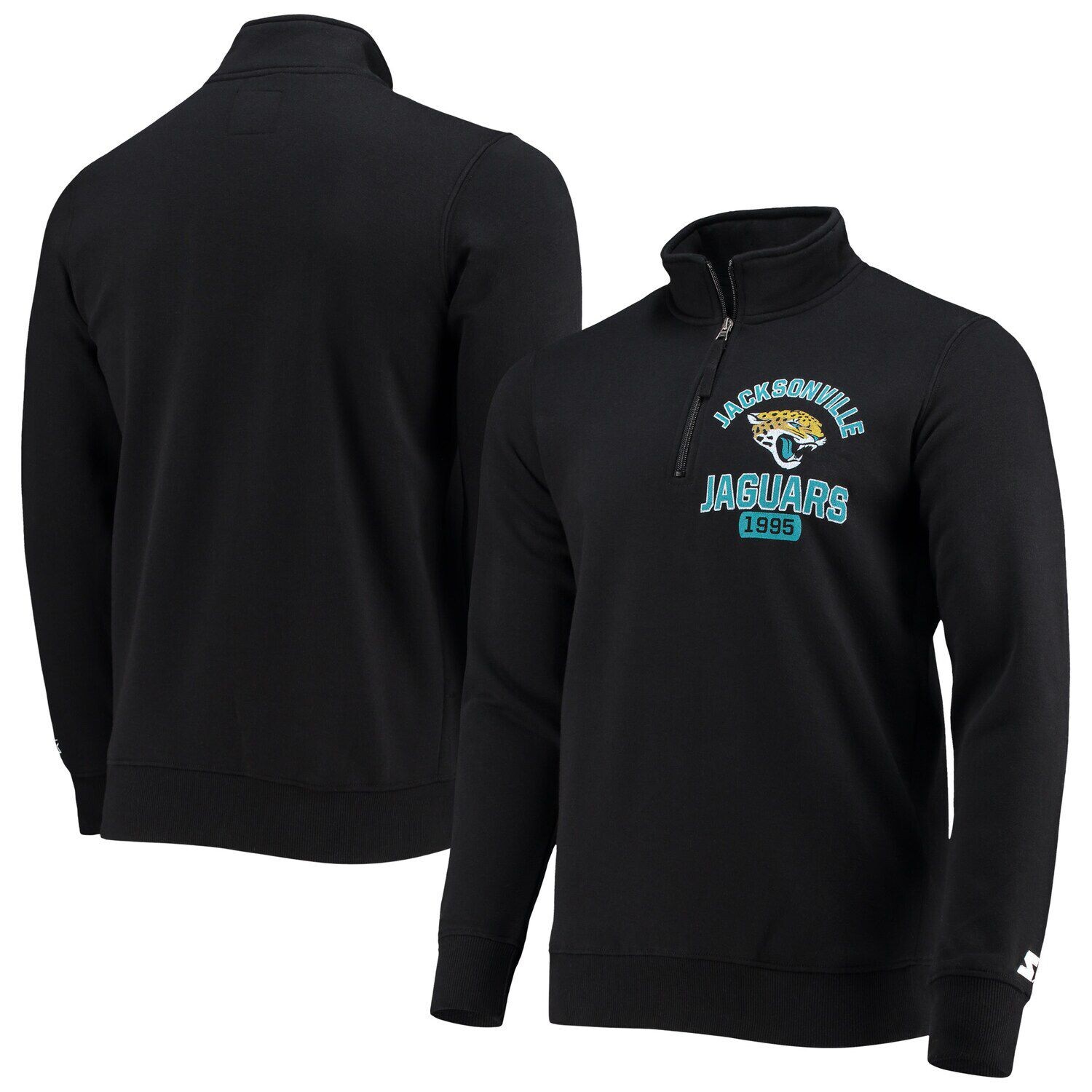 

Мужская черная куртка Jacksonville Jaguars Heisman с молнией до четверти Starter, Черный