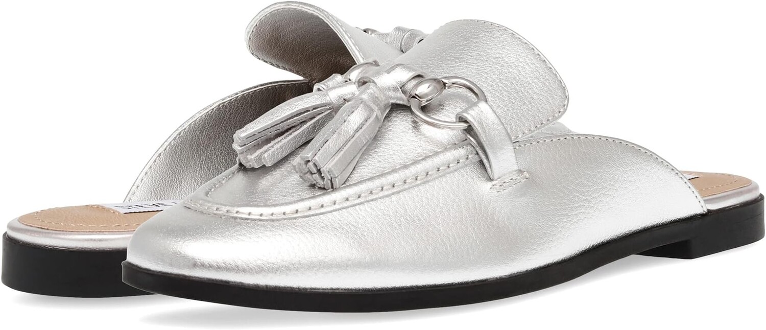 

Лоферы Cayler Mule Steve Madden, цвет Silver Leather