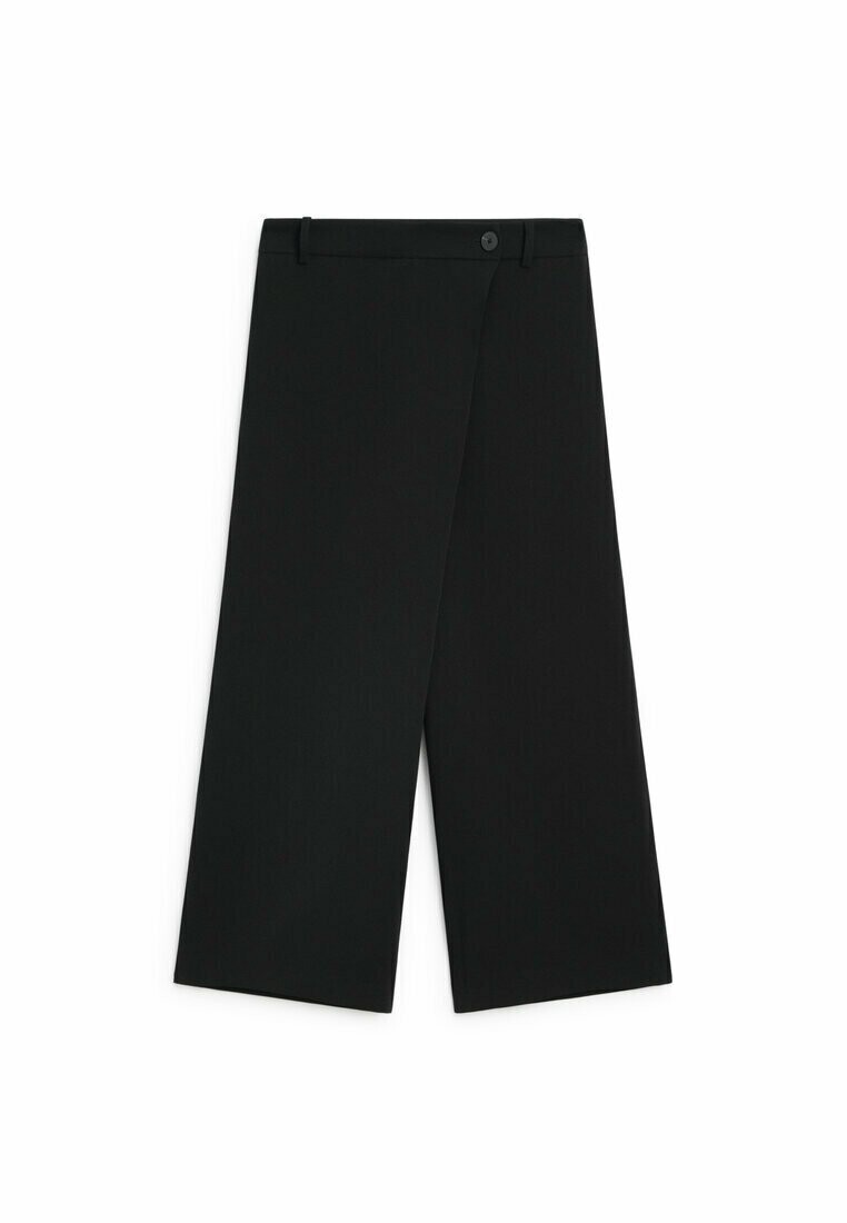 

Брюки из ткани CREPE Massimo Dutti, черный