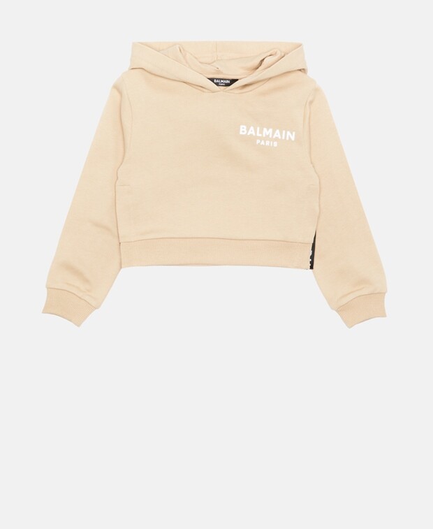

Худи с капюшоном Balmain, коричневый