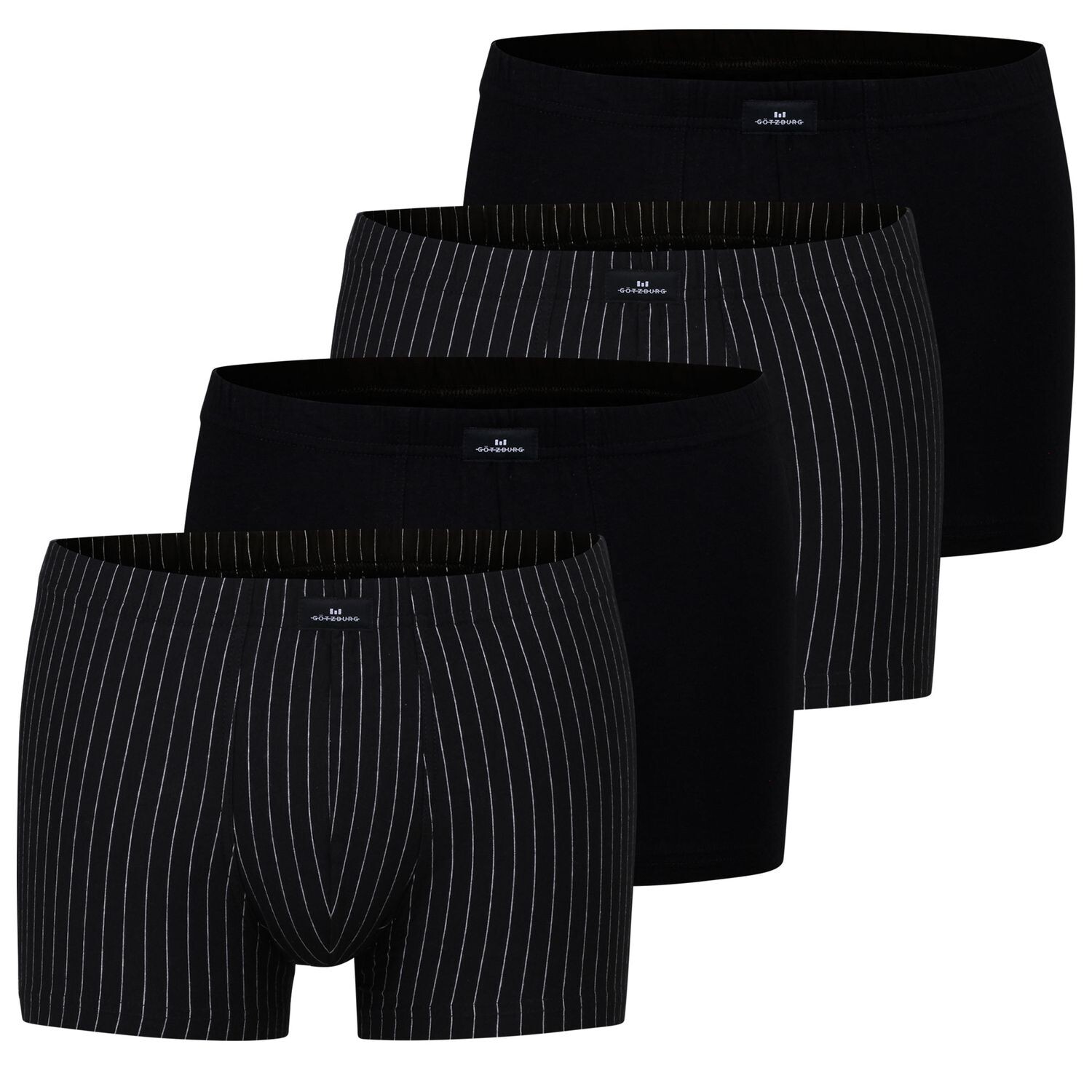 

Боксеры Götzburg Boxershorts 4 шт, цвет Schwarz / Gestreift