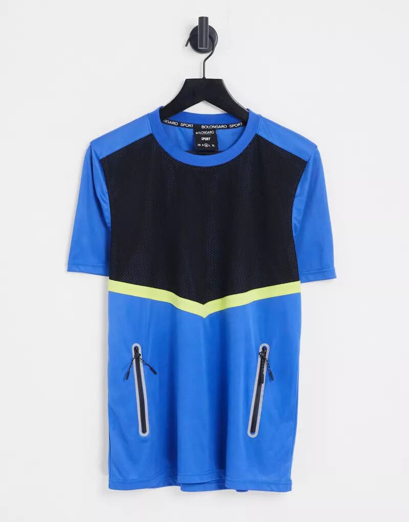 Синяя футболка Bolongaro Trevor Sport черные джоггеры bolongaro trevor sport с белой окантовкой