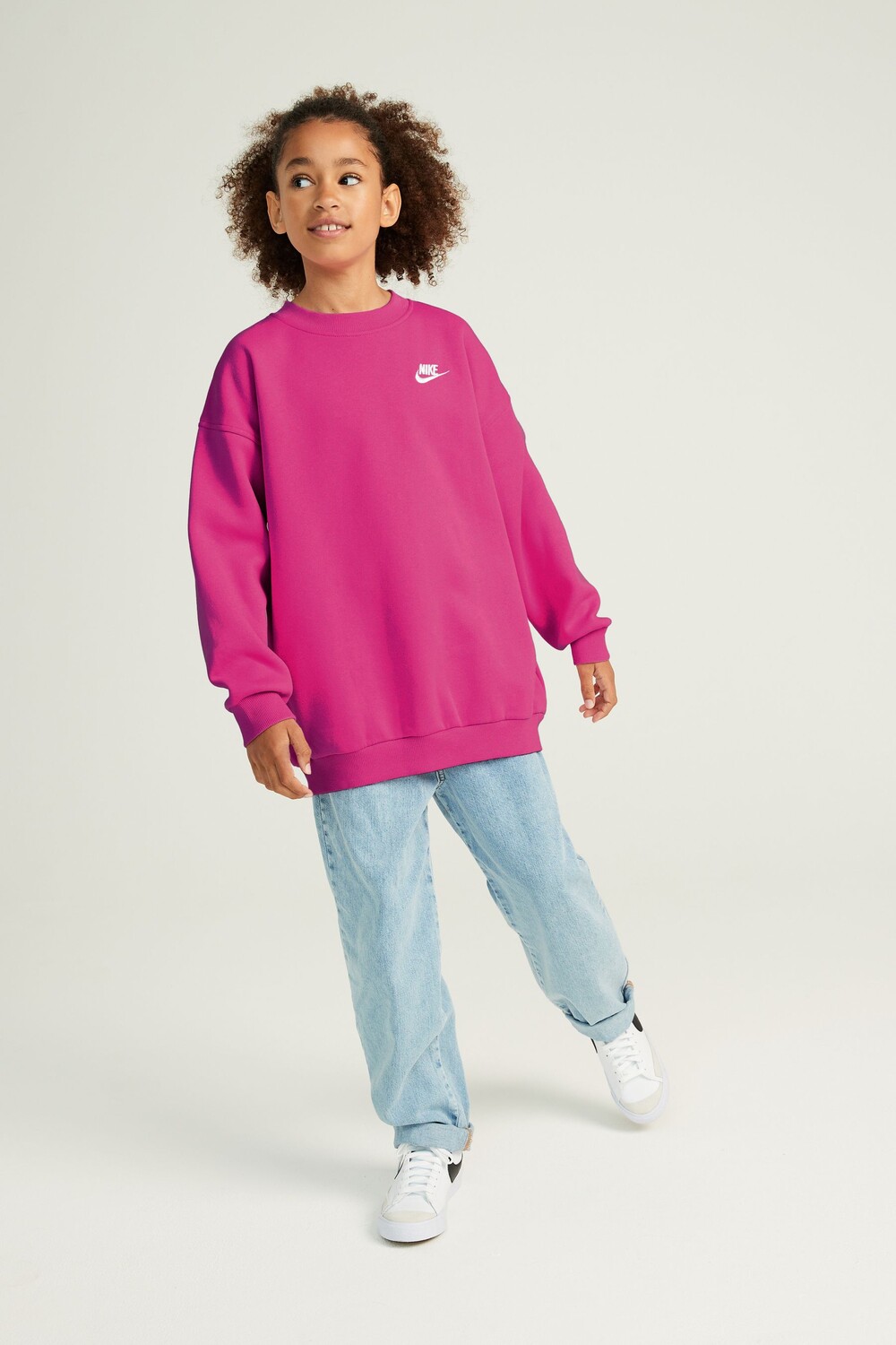

Флисовая толстовка Oversize Club Nike, розовый